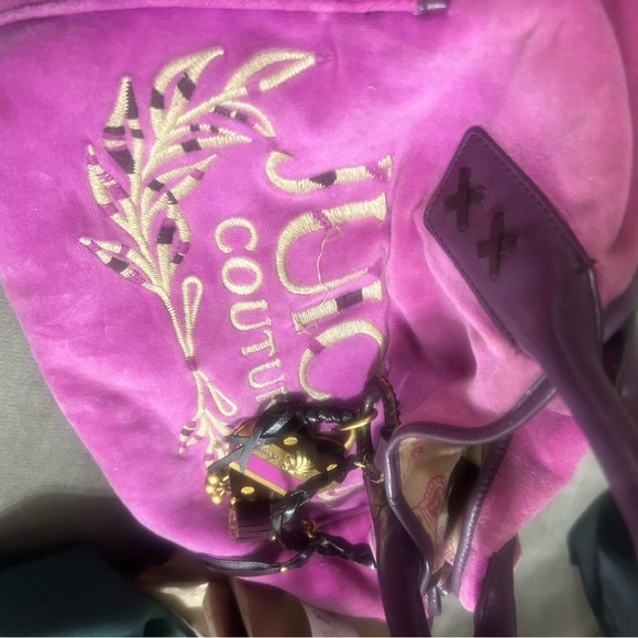 Juicy Couture Violet Tote with Gold Accents - Picture 9 of 12